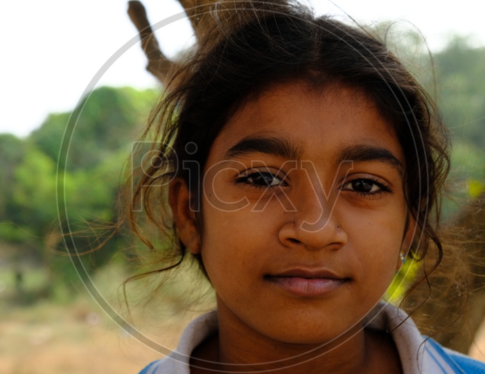 Indian Girl With a Smile Face