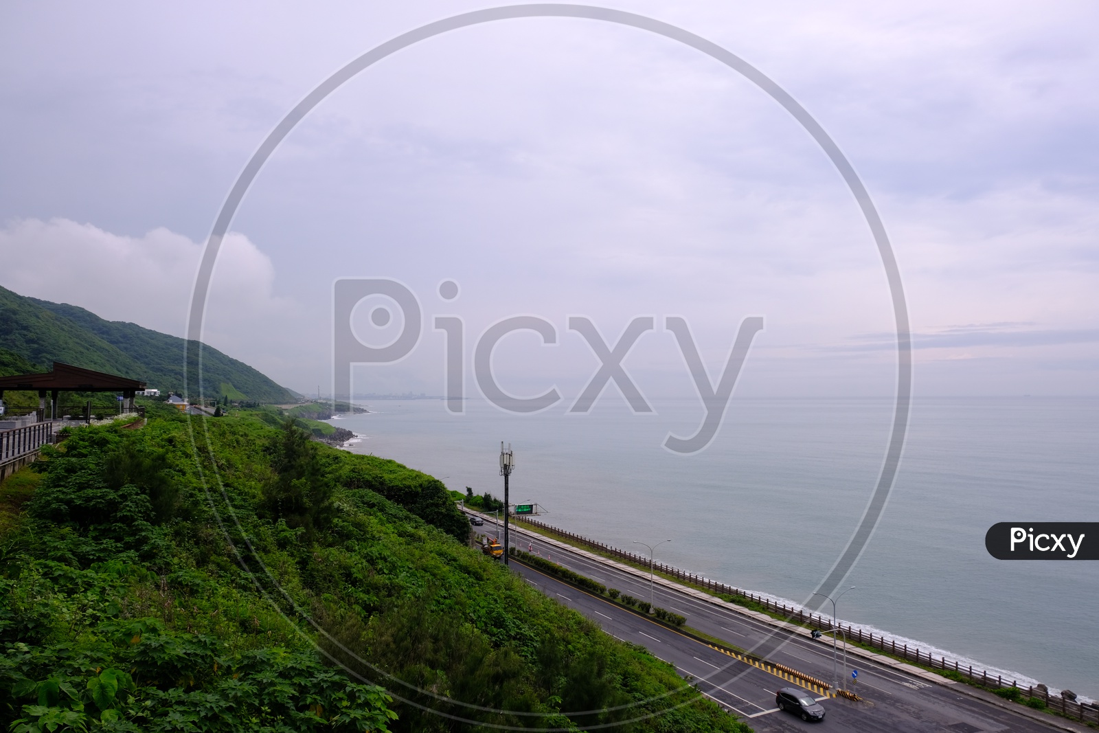 Beautiful Beach View from a Balcony at Hualien City