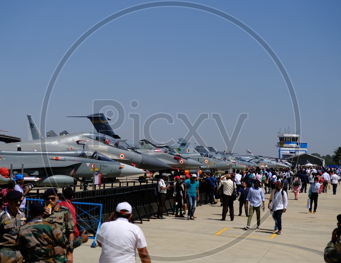 Fighter Jets displayed at Bangalore Aero India Show 2019
