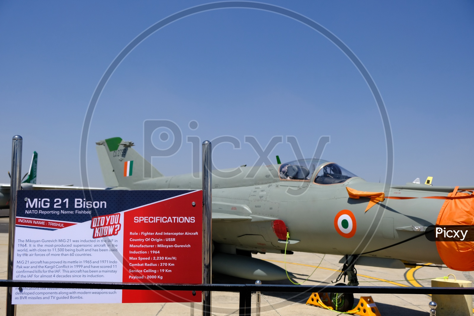 Indian Air Force Mig-21 BIS at Bangalore Aero India Show 2019