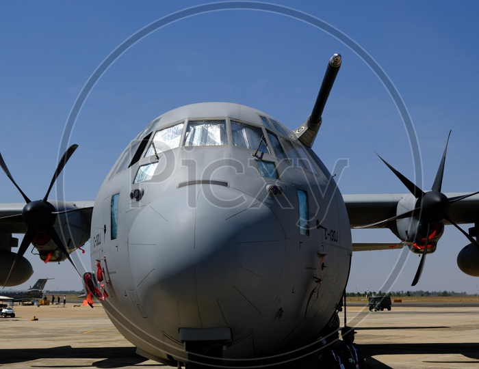 Indian Air Force C 130 J Super Hercules at Bangalore Aero India 2019