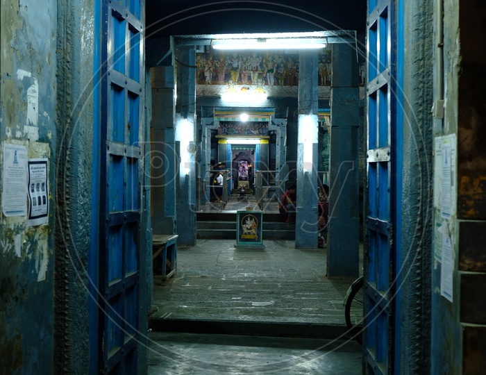 Temple Door Of a Indian Hindu Temples