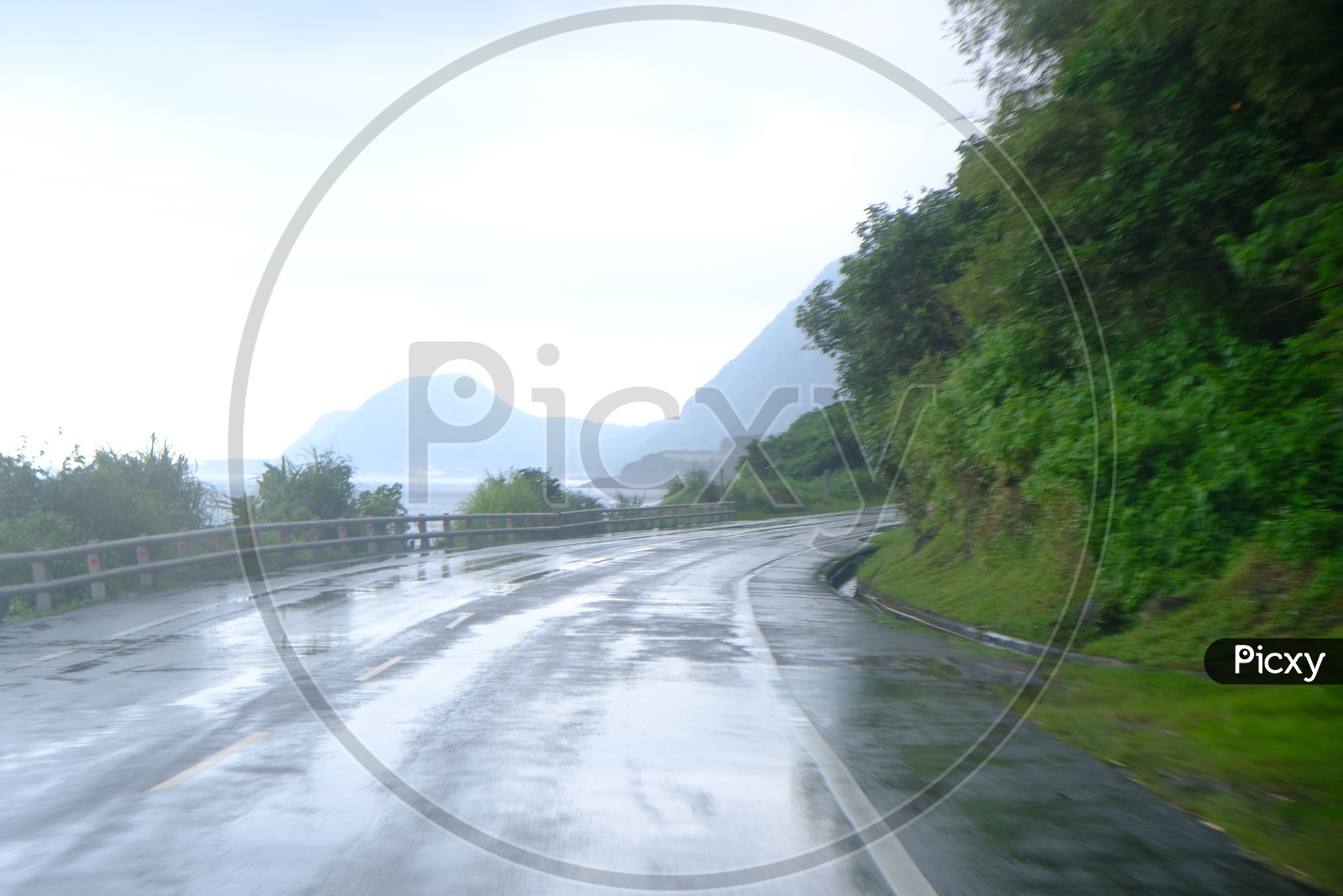 Taiwanese Roads on a Rainy Day