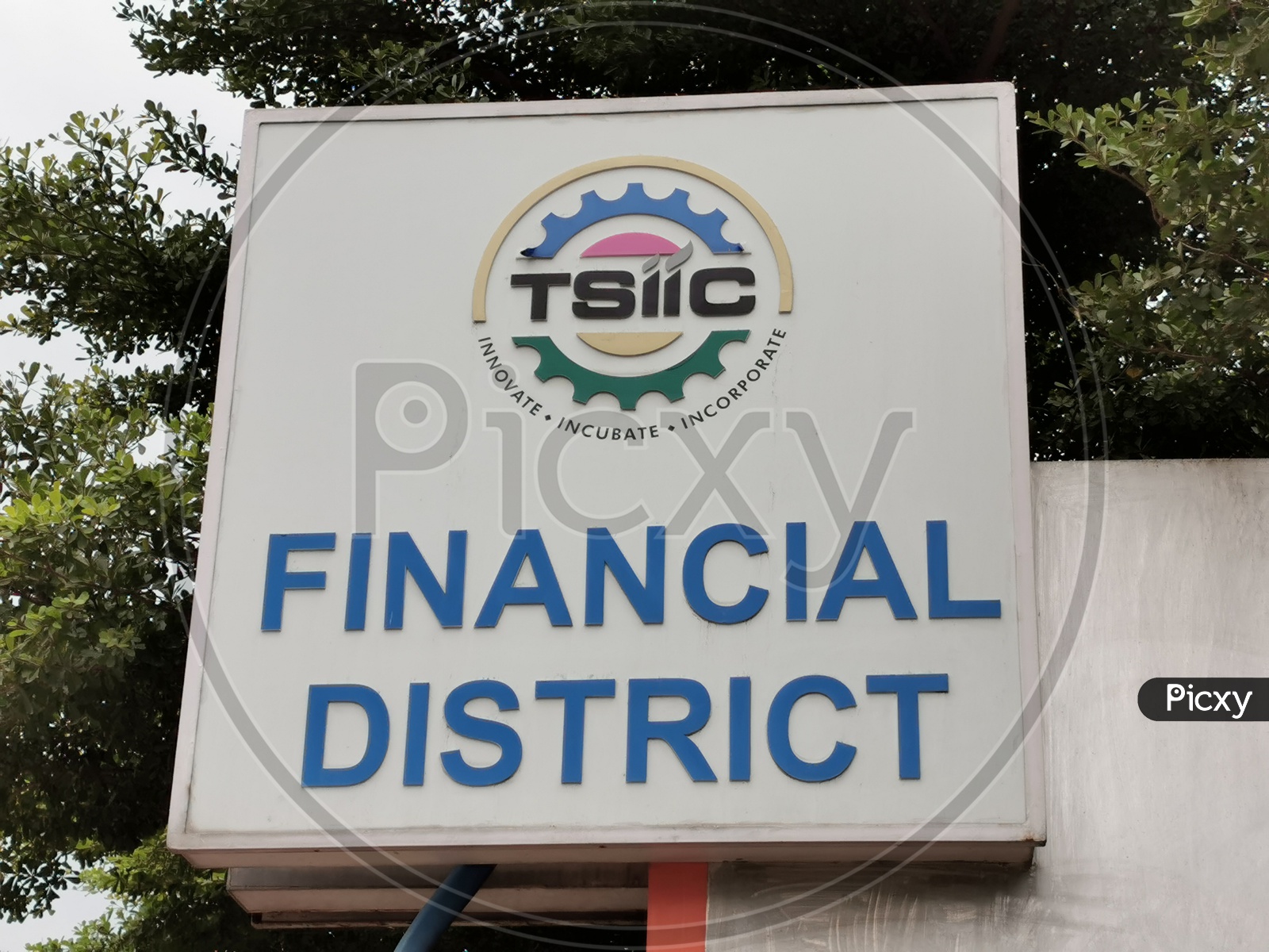 TSIIC Financial District Name Board