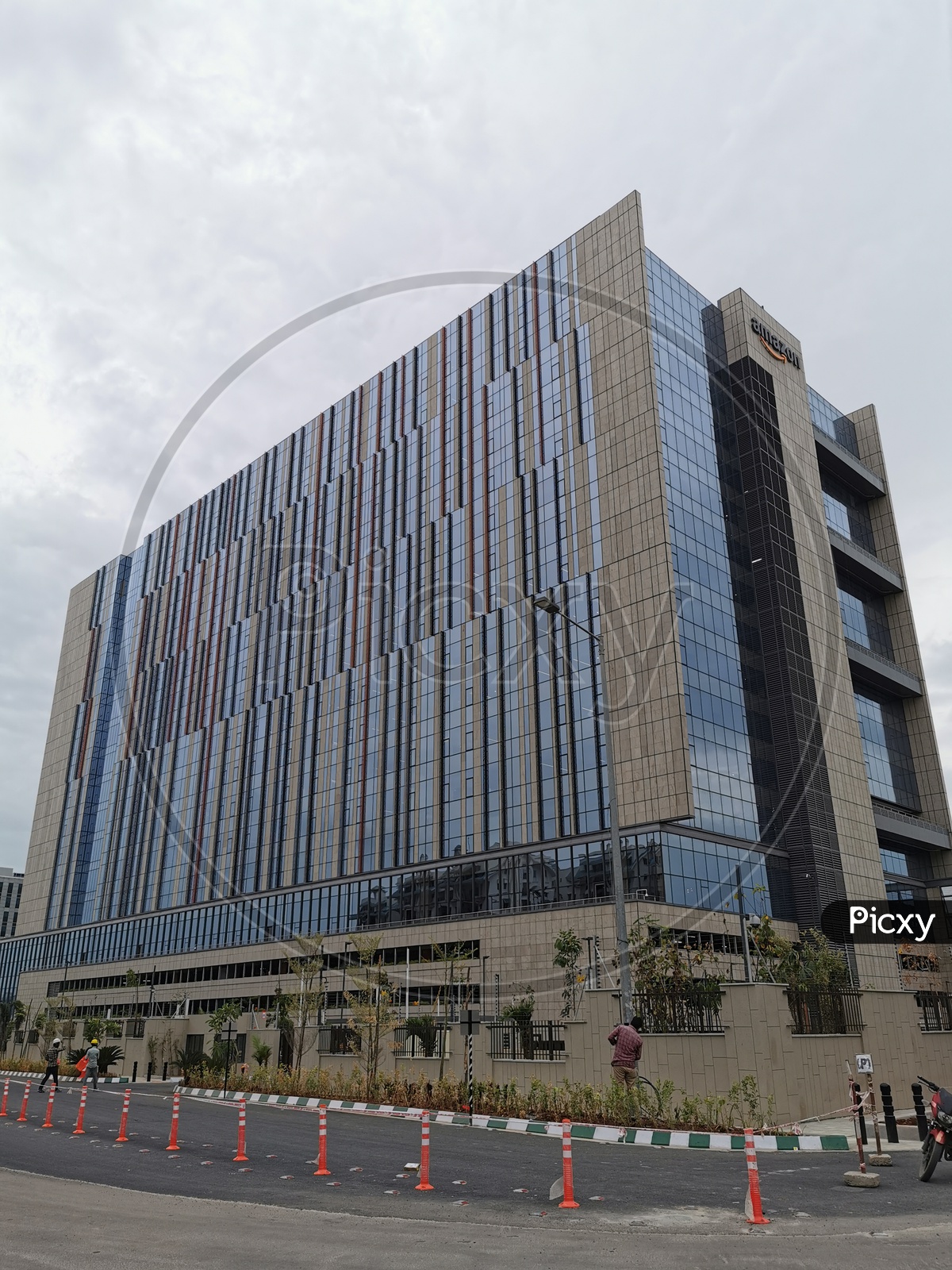 Amazon Hyderabad Campus Building Wide Angle View
