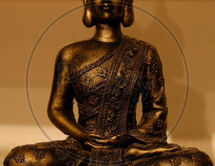 Gautham Buddha  Brass Idol In a House