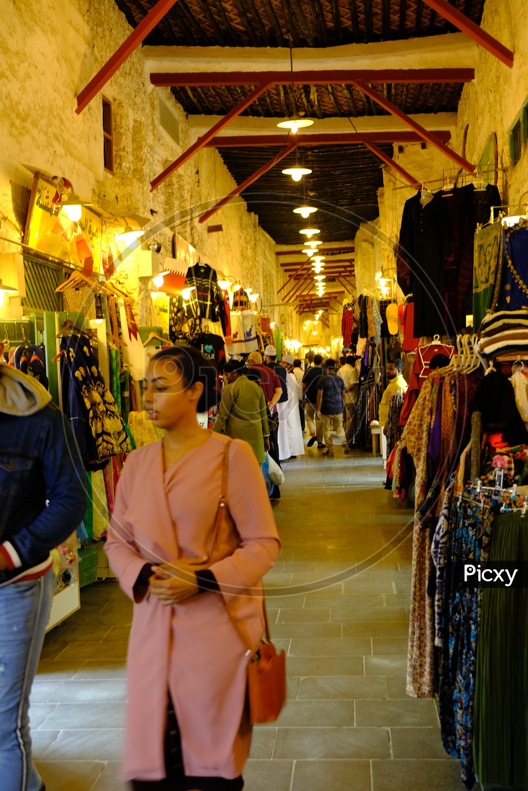Local Markets and Shopping in the Narrow Streets in Doha, Qatar