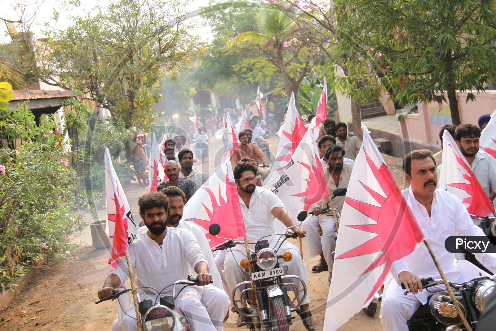 Political Party Bike Rally Protest