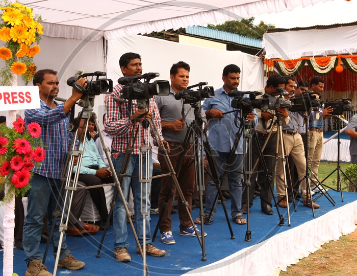 Press or Media journalists, videographers
