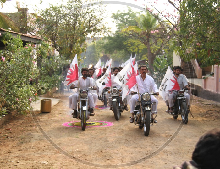 Political Party Bike Rally Protest