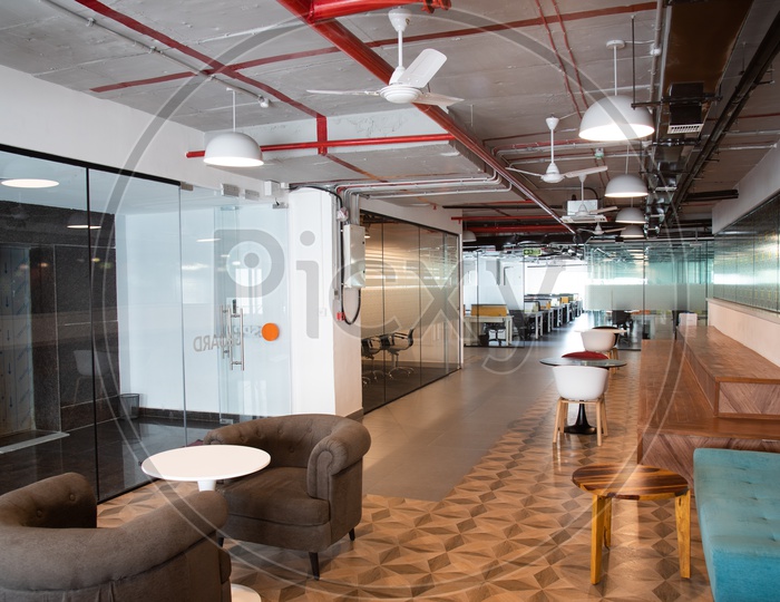 Coworking Spaces, Corporate Office Work Spaces, Recreation Lounge