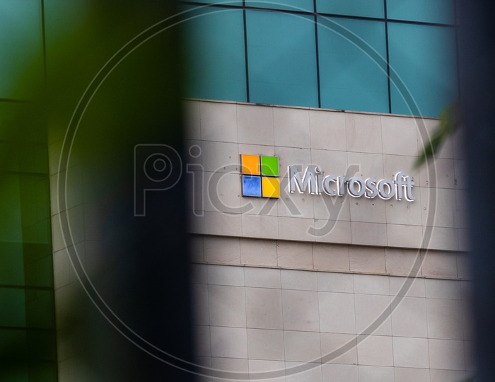 Microsoft Logo, Microsoft Campus,Financial District