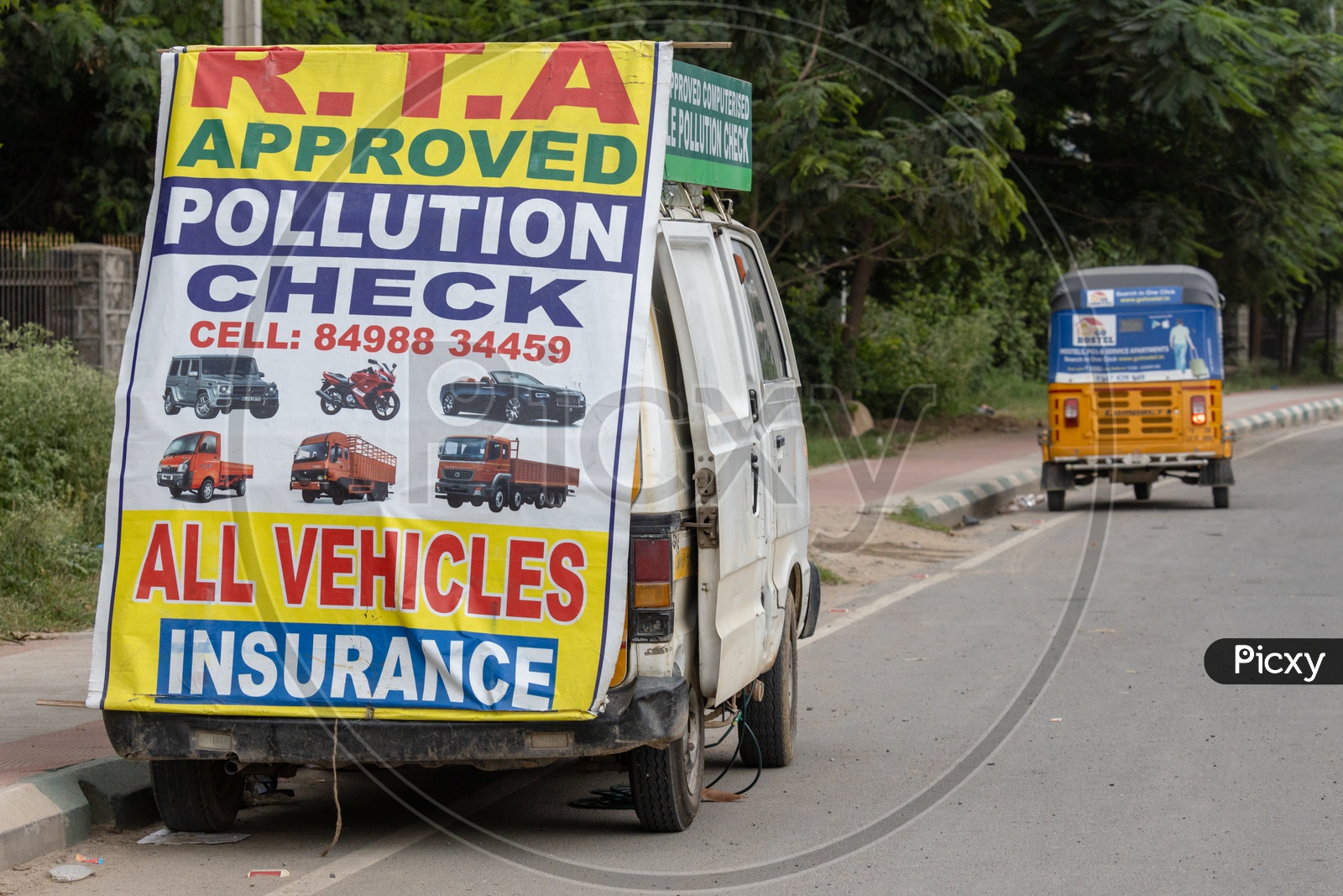 Pollution Check Vehicle.