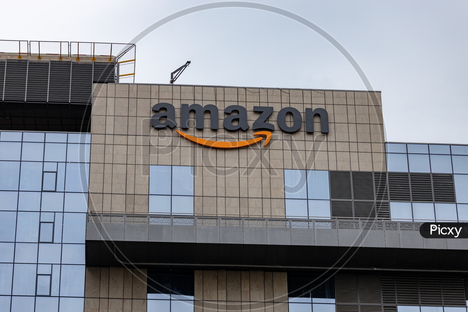 Amazon Logo On Amazon Hyderabad Campus