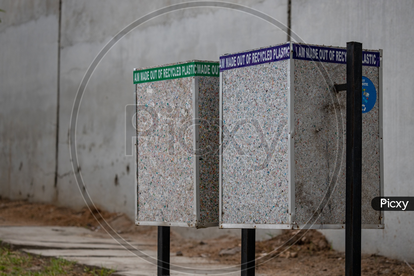 Dustbin Made Of Recycled Plastic  By GHMC
