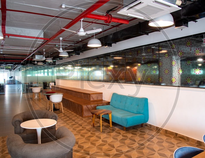 Recreation Lounges inside Coworking Spaces