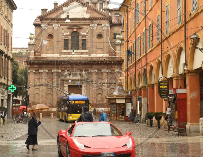 Ferrari 458 Car on Streets