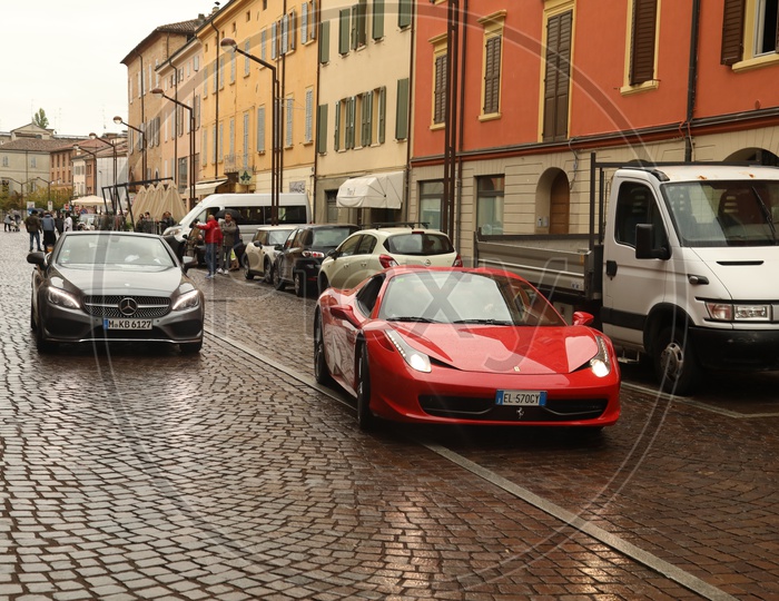 Ferrari 458 Car on Czech Republic Streets
