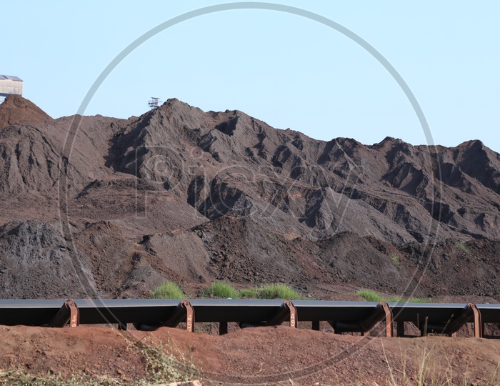 Coal Mines With Black Sand Dunes