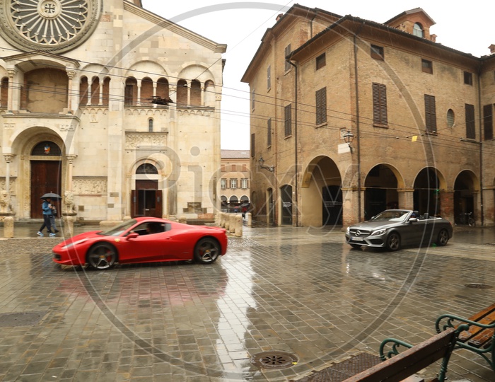 Ferrari 458 Car on Streets