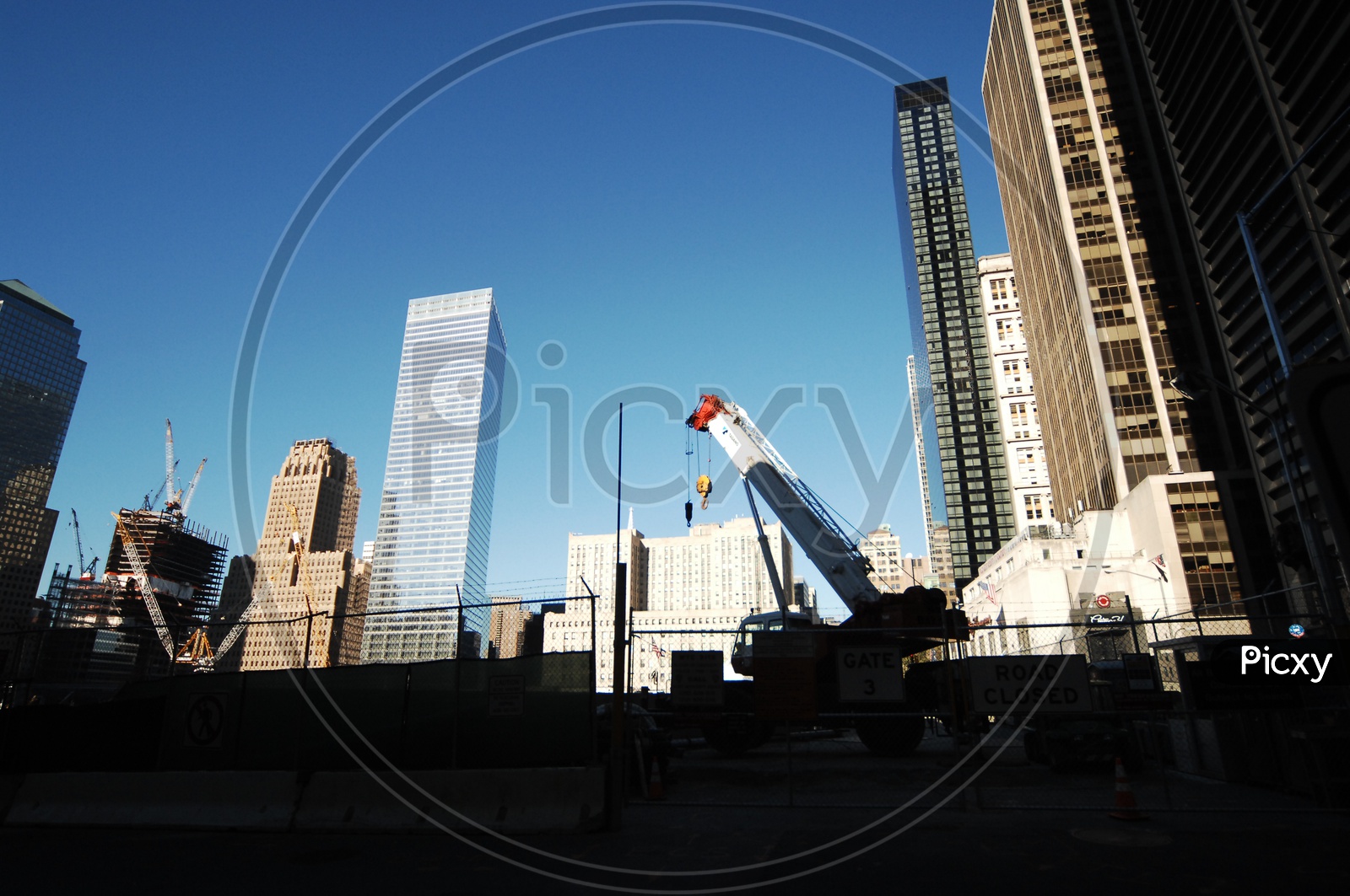 Crane Working At High rise Buildings
