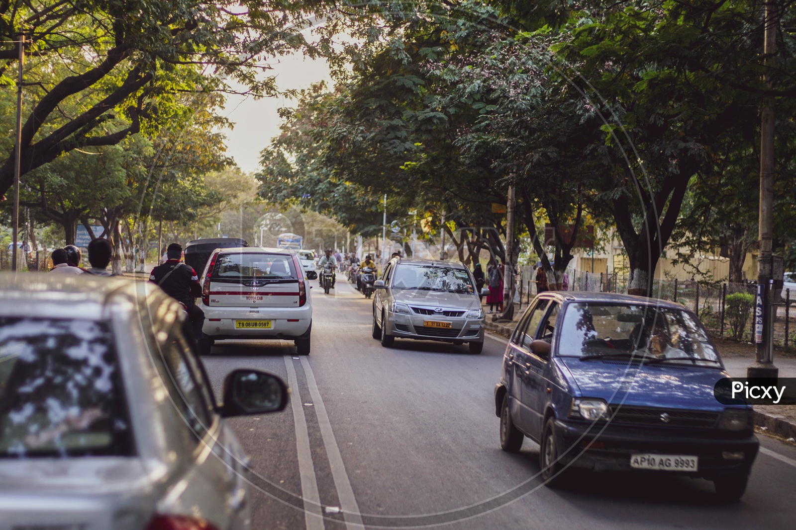 Hyderabad City Street Traffic