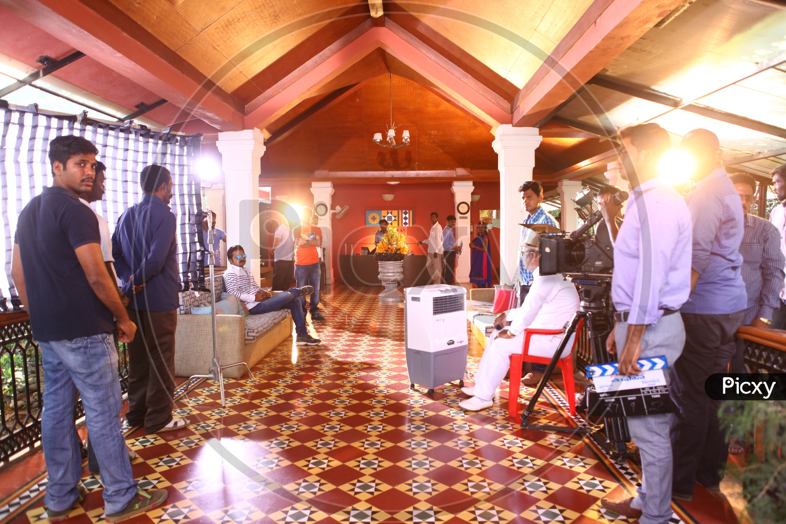 Movie Shooting  in a House