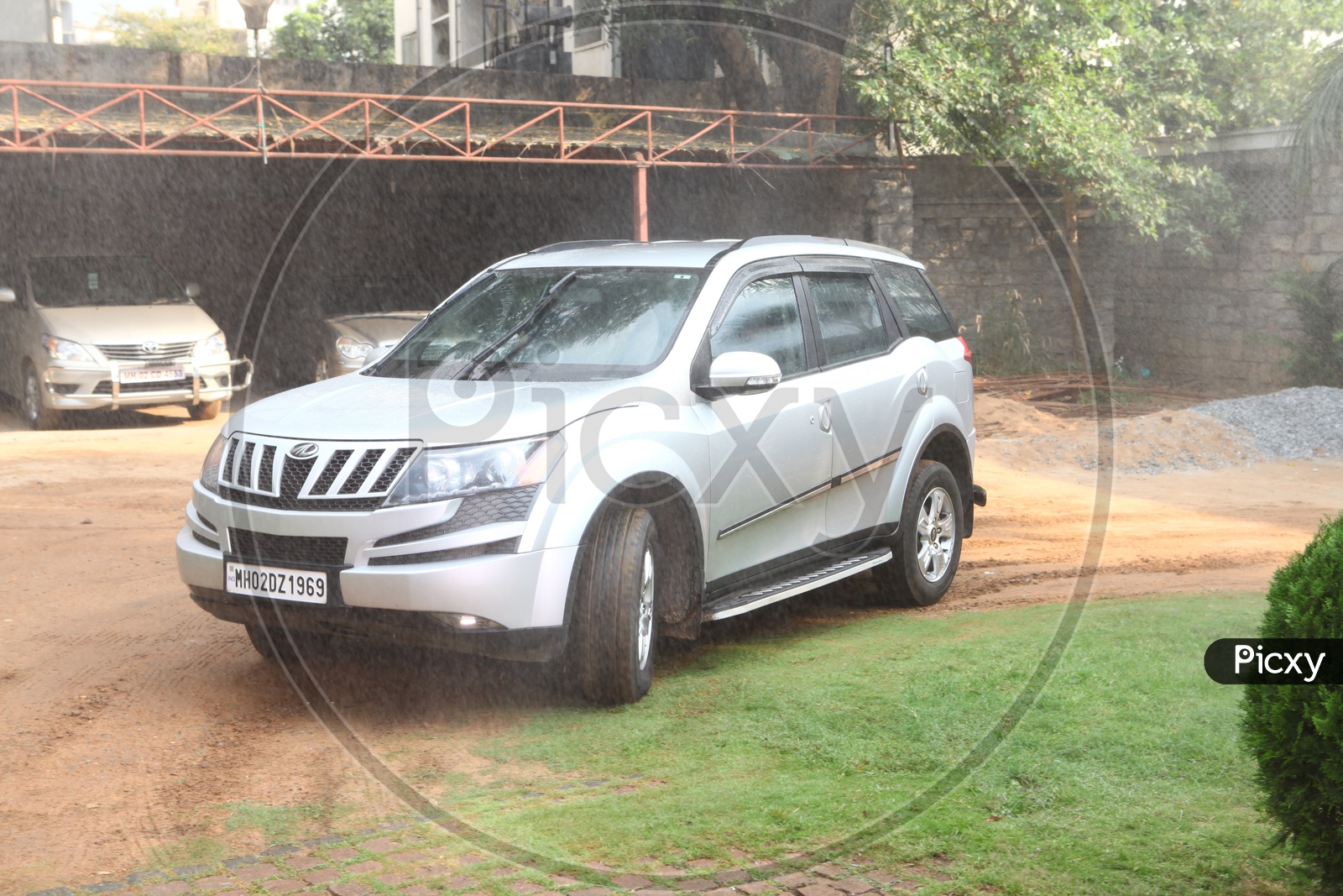 XUV Car Parked In a House Compound