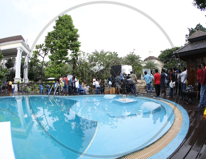 Movie Shooting At a Swimming Pool