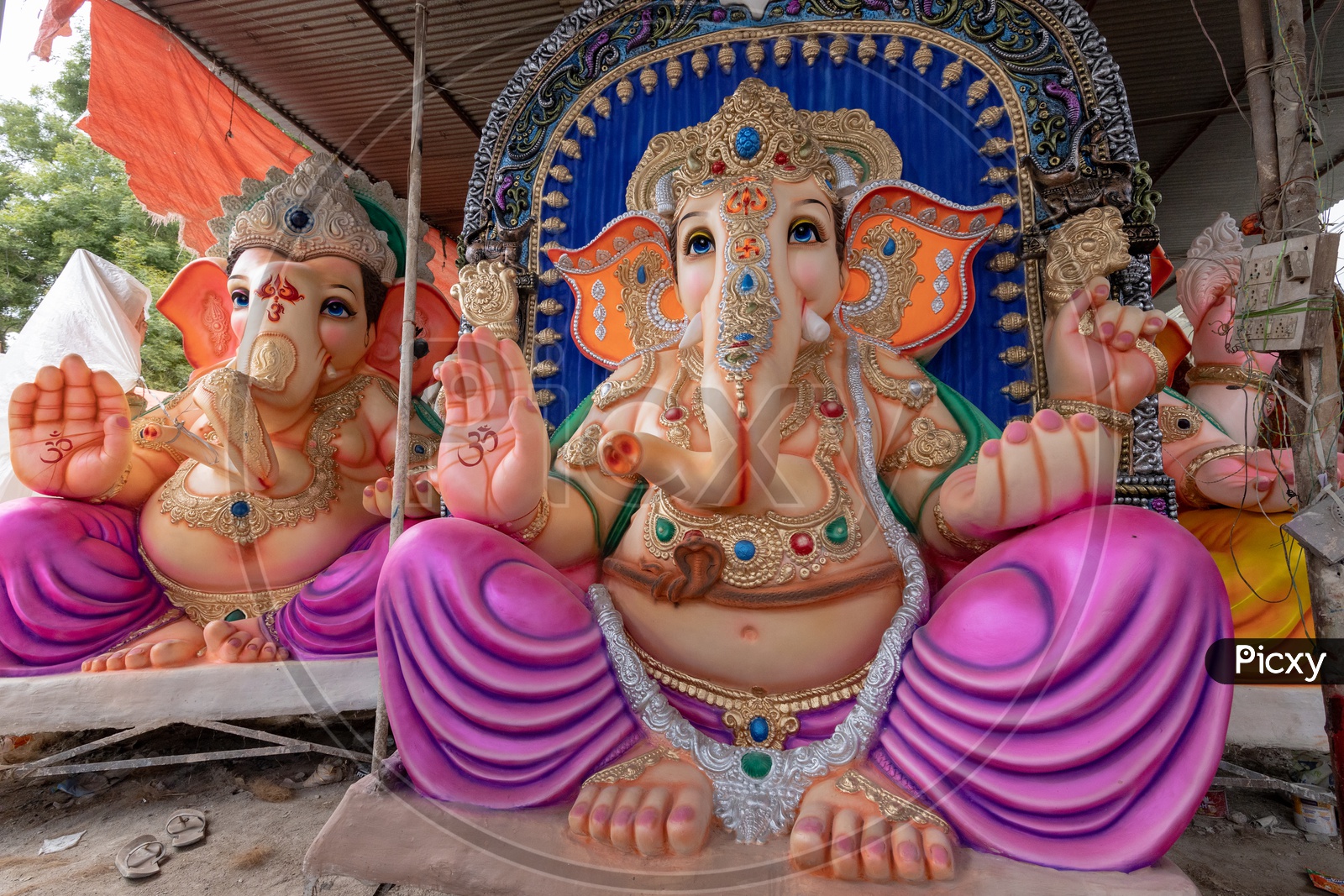 Ganesh Idols In Workshops For Ganesh Chathurdhi Festival