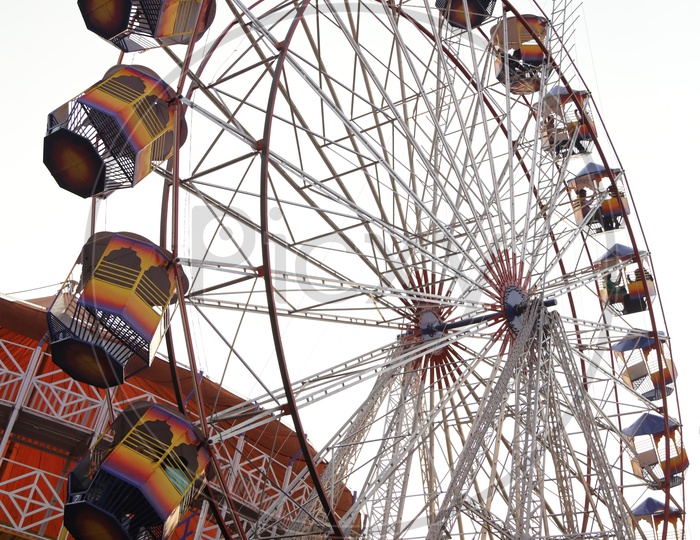 Giant Wheel In an Exhibition Fair