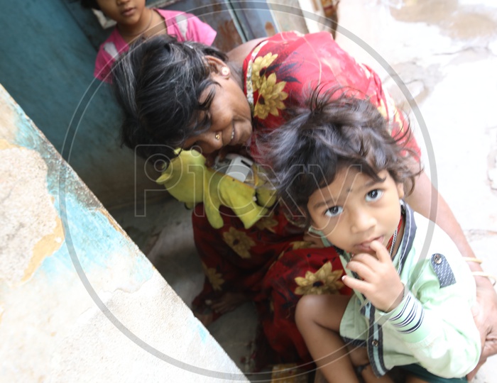 Indian Young Children In Streets