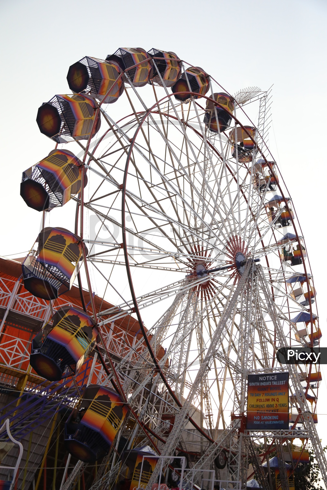 Giant Wheel In an Exhibition Fair