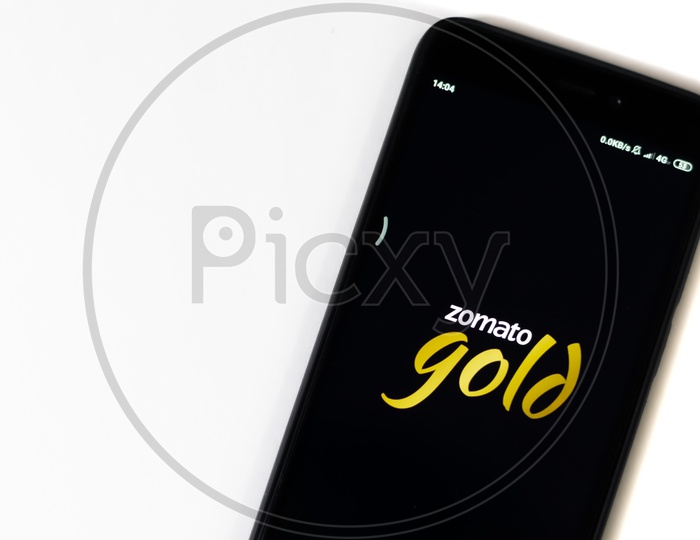 Zomato gold on smart phone