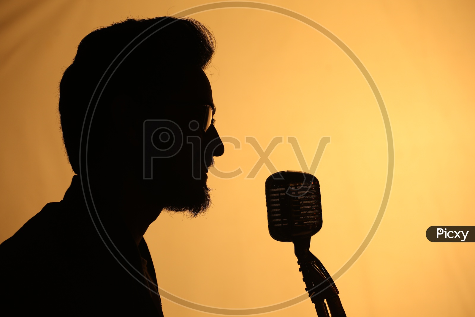 Singer Singing a Song for Telugu Movie