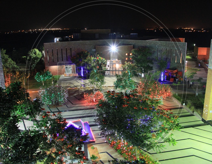 Aerial View of an Event at IMT Hyderabad  Campus