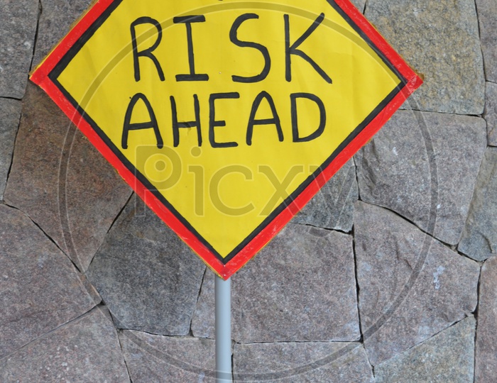 Risk Ahead Caution Paper Craft