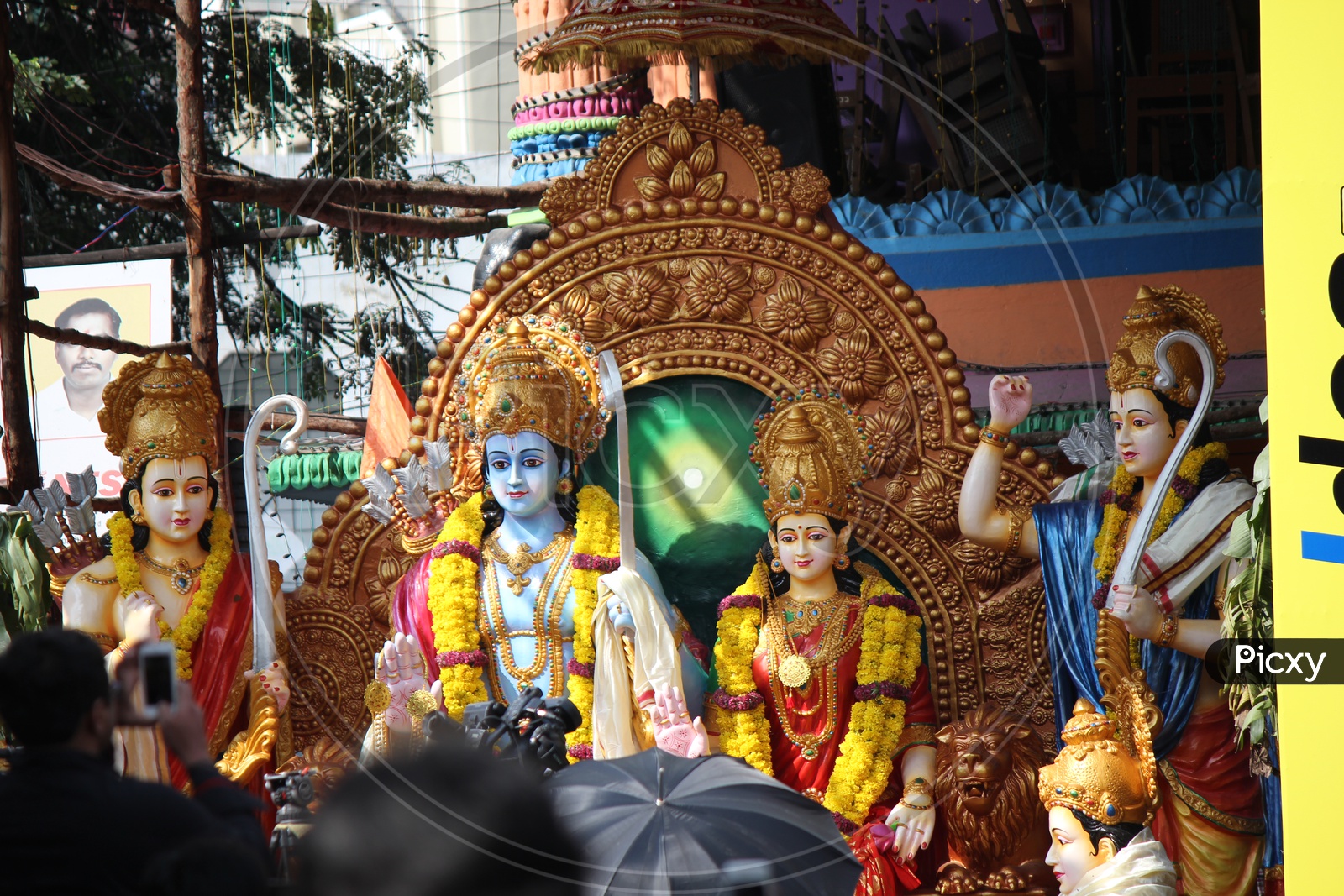 Indian Hindu God Rama  And Sita  idols