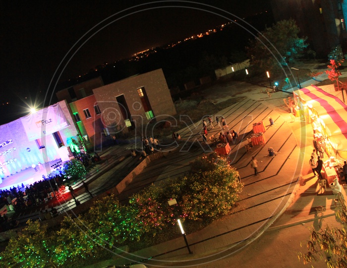 Aerial View of an Event at IMT Hyderabad  Campus