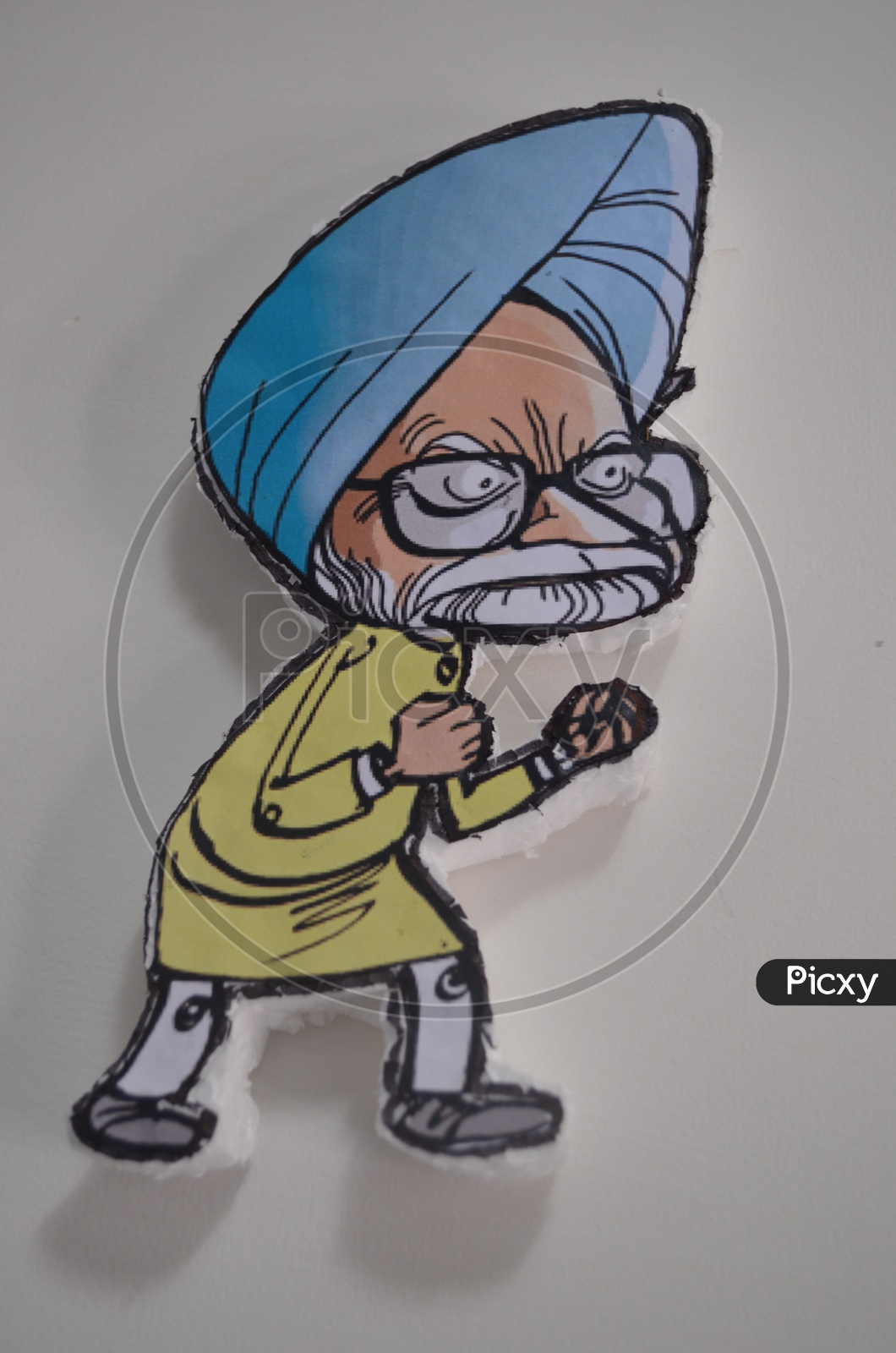 Cartoon of Manmohan Singh