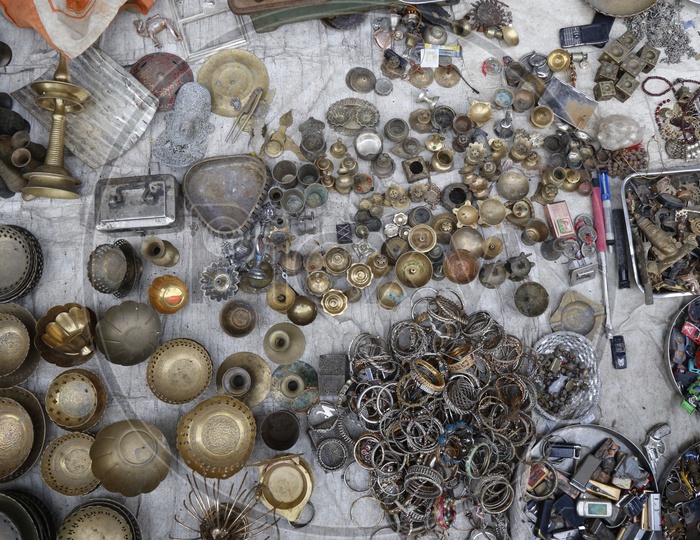Bronze Bowls  Selling In  Chorr Bazaar Stalls
