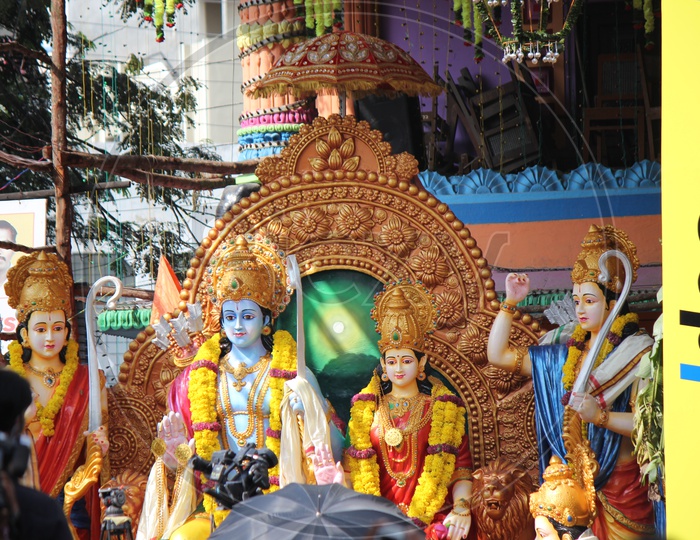 Indian Hindu God Rama  And Sita  idols
