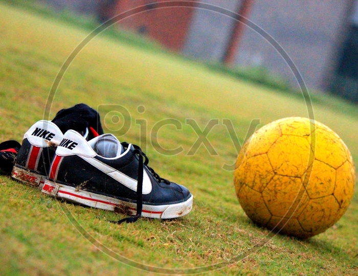 Nike Shoes and Football