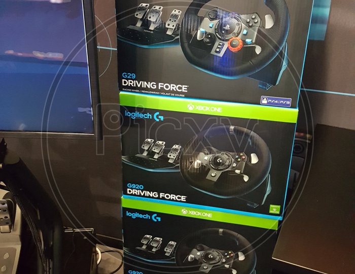 Logitech Driving Force Steering wheel and pedals  for Gaming