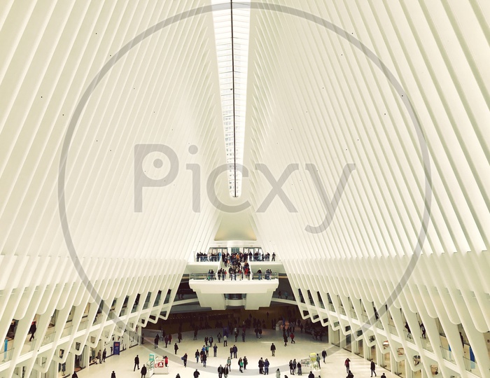 The Oculus at the World Trade Center Transportation Hub in New York City