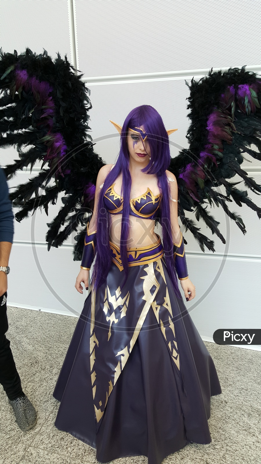 Young Woman in a Gaming Character Cosplay