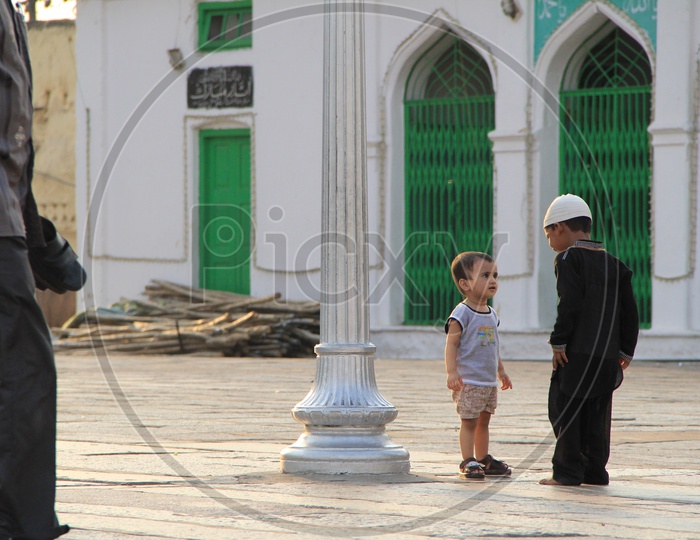 Young Child At Mecca Masjid