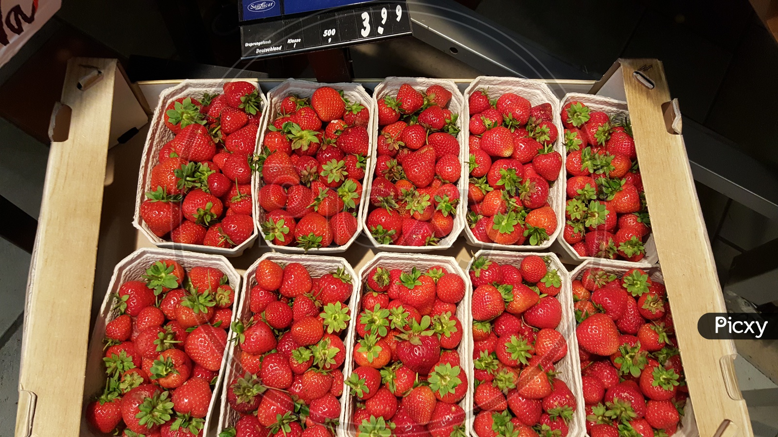 Strawberry Fruits in a Store