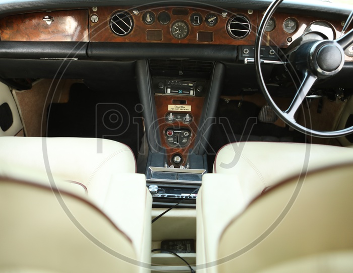 Car Interior With Steering