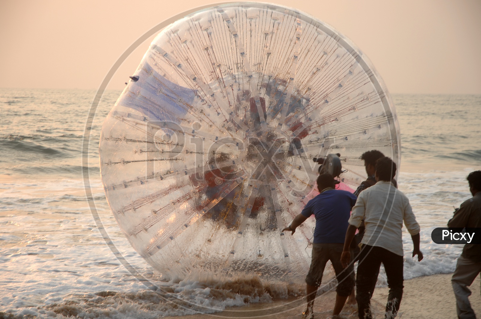 Water Bubble Roller  on Sea Water